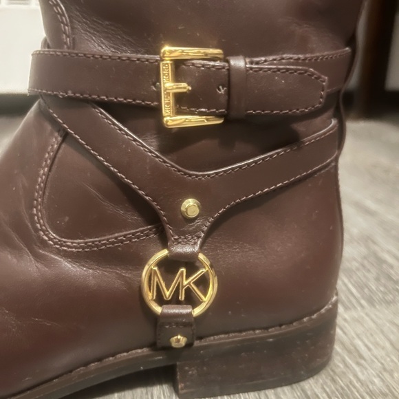 Michael kors boots deep brown worn 4x - Picture 3 of 7